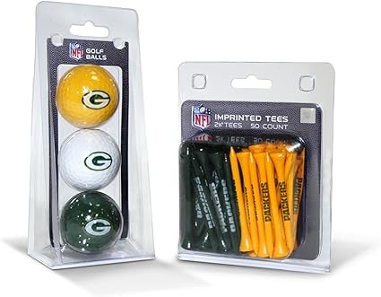 Team Golf NFL Logo Golf Balls and Tees Set