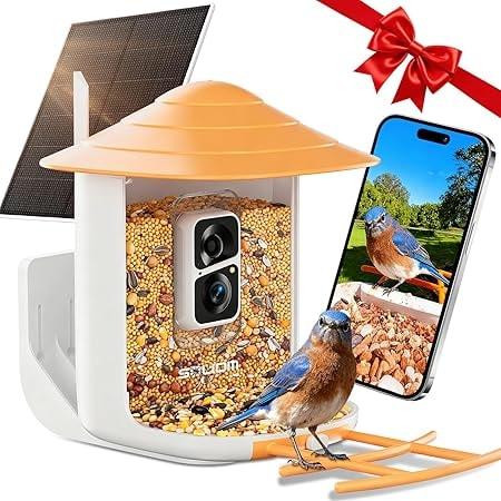Soliom 3W Solar Powered Bird Feeder with Camera
