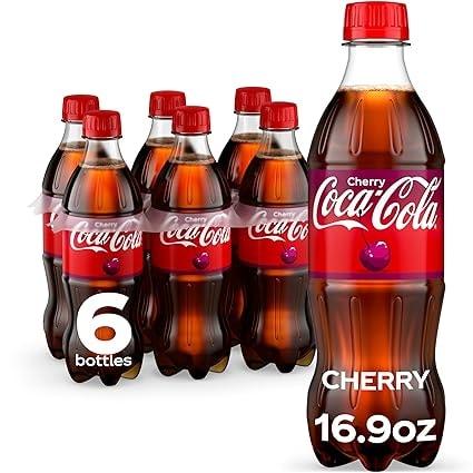 Coca-Cola Cherry Soda 6-Pack, 16.9 Oz Bottles