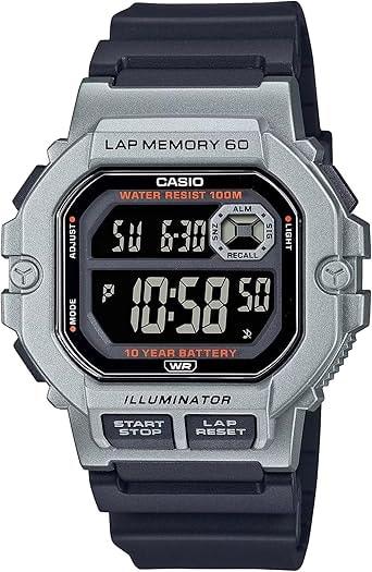 Casio WS1400H-1BV Digital Watch with Tide Graph and Moon Phase