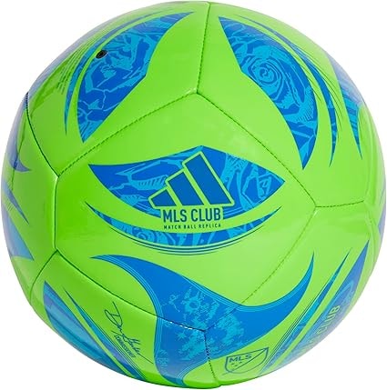 adidas MLS Soccer Ball - Size 5, Green/Blue