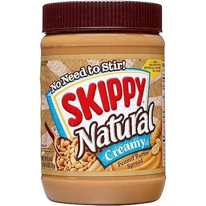 SKIPPY Natural Creamy Peanut Butter Spread, 26.5 Oz