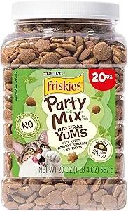 Friskies Party Mix Natural Cat Treats with Catnip Flavor