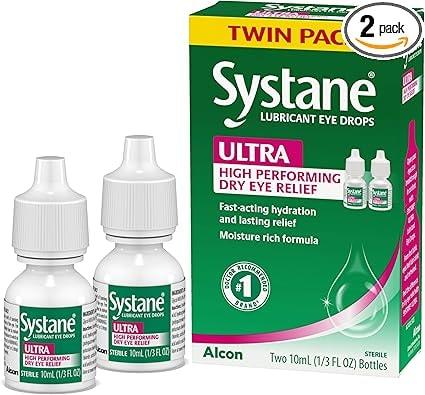 Systane Ultra Lubricant Eye Drops, 2-Pack