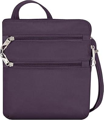 Travelon Anti-theft Classic Slim Double Zip Crossbody