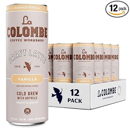 La Colombe Oatmilk Vanilla Latte Coffee - 12 Pack