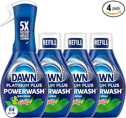 Dawn Platinum Powerwash Dish Soap Spray Bundle (Gain Scent)