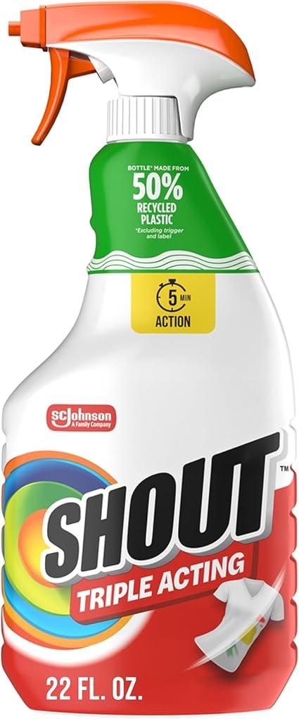 Shout Active Enzyme Laundry Stain Remover Spray 22oz
