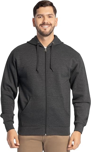 Fruit of the Loom Men's Eversoft Fleece Full Zip Hoodie