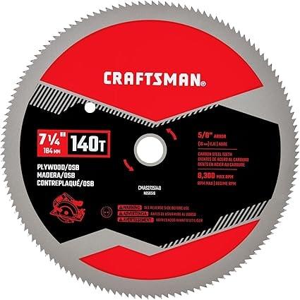 CRAFTSMAN 7-1/4 Inch 140 Tooth Fine Finish Circular Saw Blade
