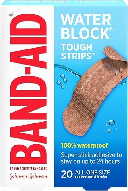 Band-Aid Brand Water Block Waterproof Adhesive Bandages
