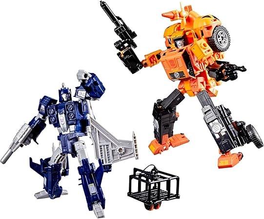 Transformers Age of The Primes Wreck 'n Doom Sandstorm & Slugslinger Figures