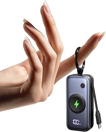 INIU 5000mAh Wireless Portable Power Bank with USB-C Cable