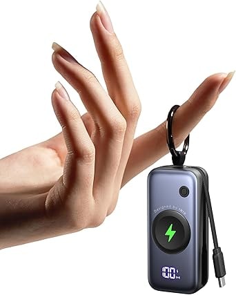 INIU 5000mAh Wireless Portable Power Bank with USB-C Cable