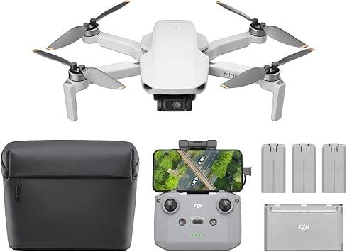 DJI Mini 4K Fly More Combo Drone with 3-Axis Gimbal
