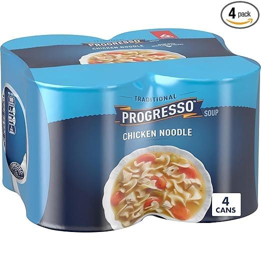 Progresso Traditional Chicken Noodle Soup, 19-Oz Cans (4-Pack)