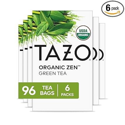 Tazo Regenerative Organic Zen Green Tea, 6 Packs - Image 1