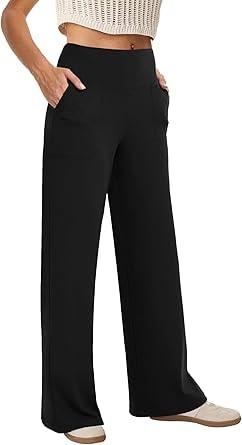 CopyLeaf Women's Wide Leg Stretch Pants