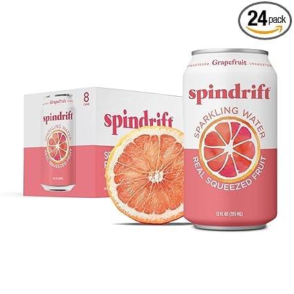 Spindrift Grapefruit Sparkling Water, 12-Oz Cans (24-Pack)