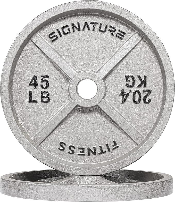 Fitvids Deep Dish 2-Inch Olympic Cast Iron Weight Plates