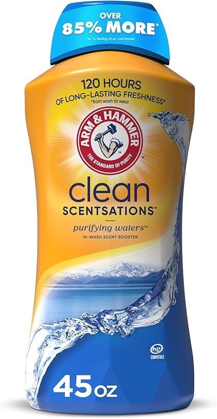 Arm & Hammer Clean Scentsations In-Wash Scent Booster, Purifying Waters