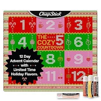ChapStick 12 Days Advent Calendar Lip Balm Gift Set