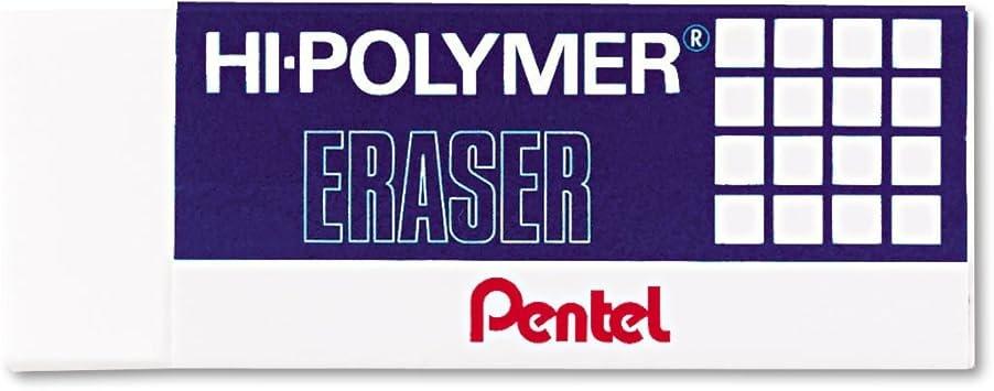 Pentel Hi-Polymer Block Erasers - 3 Pack White