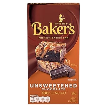 Baker's 4-Oz Unsweetened Baking Chocolate Bar