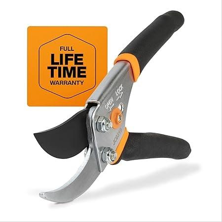 Fiskars Bypass Pruning Shears 5/8-Inch Cut Capacity Garden Clippers