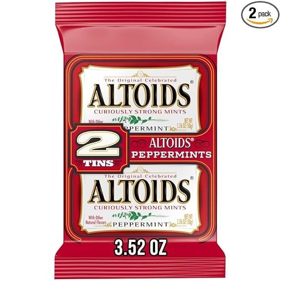 Altoids Curiously Strong Peppermint Mints, 2-Pack