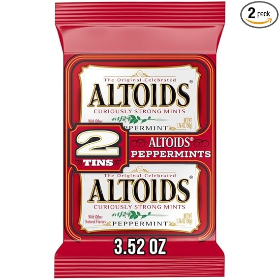 Altoids Curiously Strong Peppermint Mints, 2-Pack
