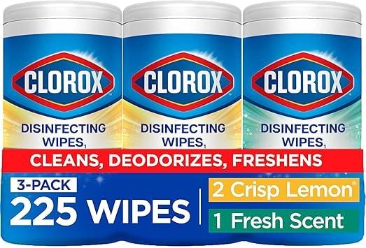 Clorox Disinfecting Wipes Variety Pack, 3 x 75 Count
