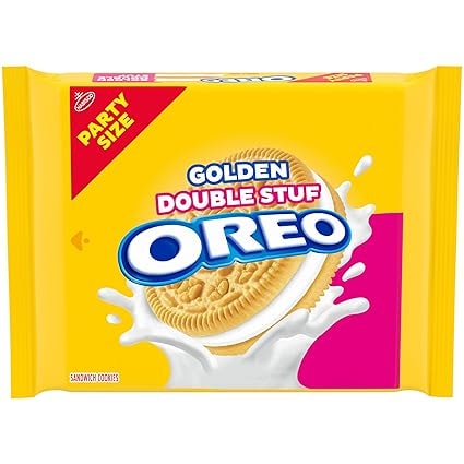 Oreo Double Stuf Golden Sandwich Cookies, Party Size