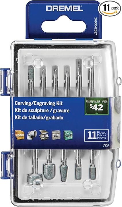 Dremel 11-Piece Carving & Engraving Rotary Tool Accessory Kit