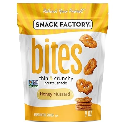Snack Factory Honey Mustard Pretzel Bites, 9 Oz