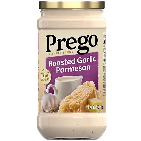 Prego Roasted Garlic Parmesan Alfredo Pasta Sauce, 14.5 Oz