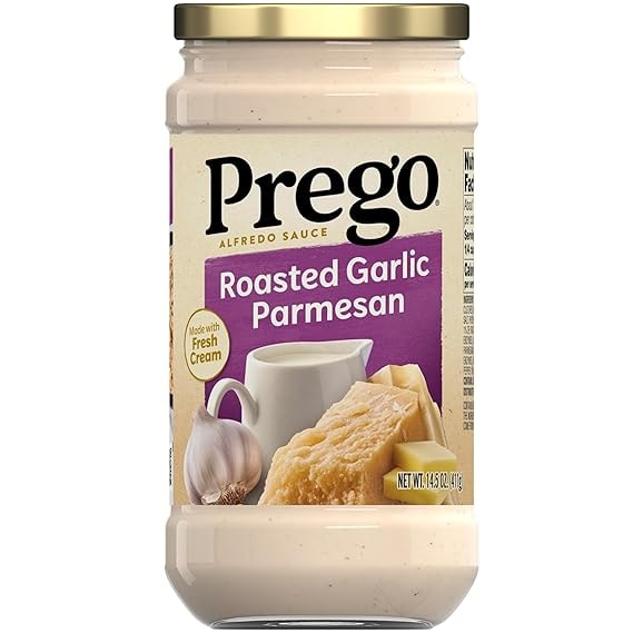 Prego Roasted Garlic Parmesan Alfredo Pasta Sauce, 14.5 Oz