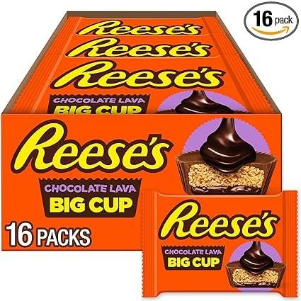 Reese's Big Cup Chocolate Lava Peanut Butter Cups, 16 Count