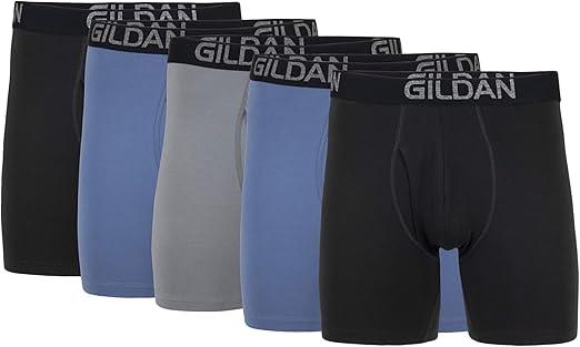 Gildan Men's Cotton Stretch Boxer Briefs - 5 Pack - Image 1