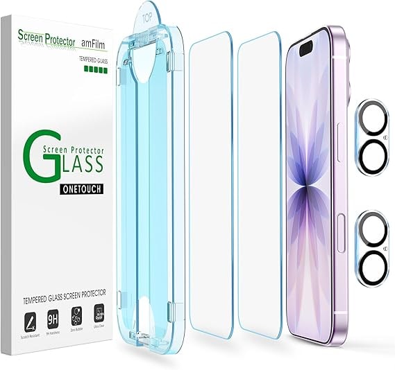 amFilm OneTouch Screen Protector and Case for iPhone 17