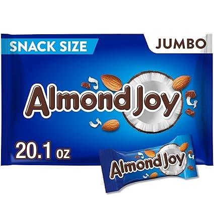 Almond Joy Jumbo Bag Snack Size Coconut & Almond Chocolate Candy Bars