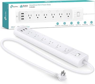 Kasa Smart Plug Power Strip with 6 Outlets and 3 USB Ports