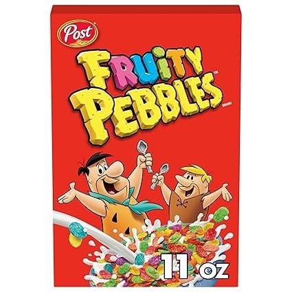 Post Fruity Pebbles Breakfast Cereal, 11 Oz