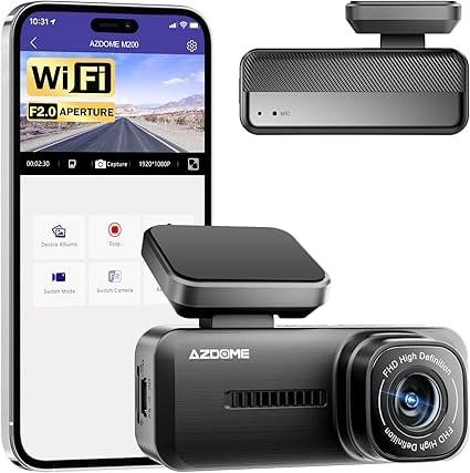 AZDOME M200 1080p Mini WiFi Dash Cam