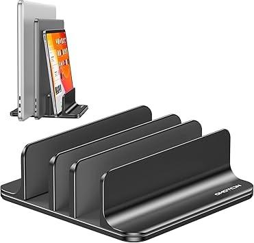 OMOTON 3-Slot Aluminum Vertical Laptop Stand