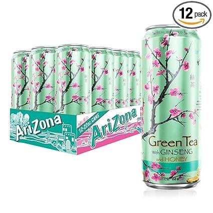 AriZona 12-Pack 22-Oz. Green Tea with Ginseng & Honey