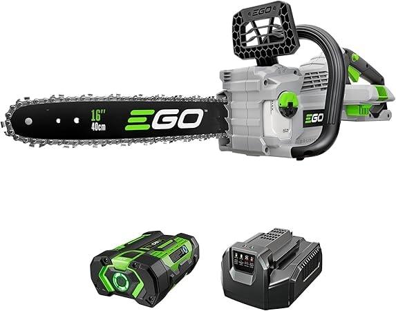 EGO POWER+ 16" 56V Brushless Chainsaw with 2.5Ah Battery & Charger - Image 1
