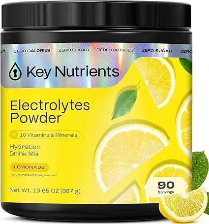 KEY NUTRIENTS Multivitamin Electrolytes Powder Lemonade