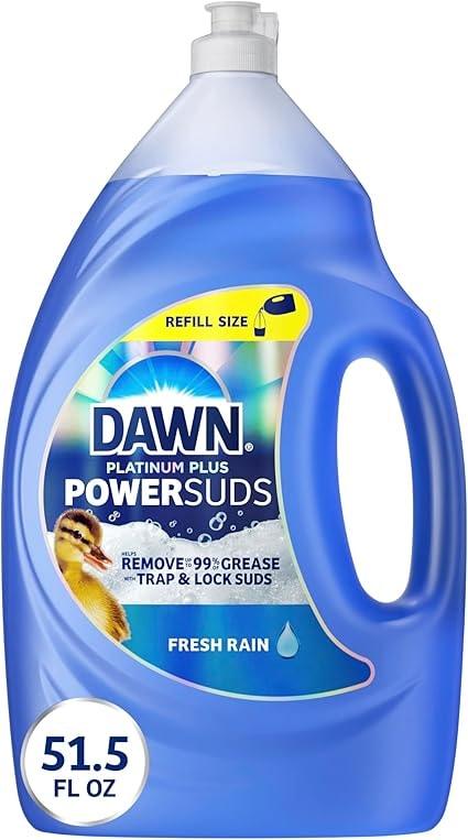 Dawn Platinum Plus PowerSuds Dish Soap Refill, 51.5 oz
