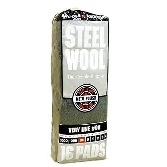 Homax Steel Wool Very Fine Grade #00, 16 Pads
